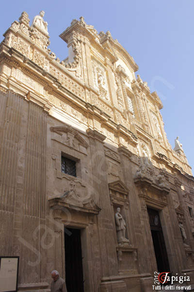 La cattedrale dedicata a sant'agata a gallipoli