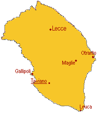 Taviano: posizione geografica